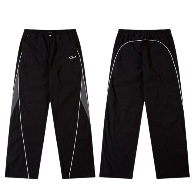 Loose Draped Wide-Leg Pants