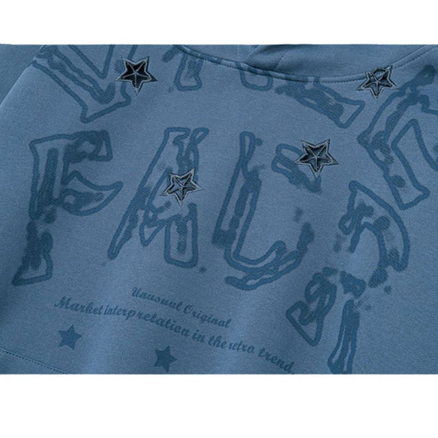 Star Embroidered Hoodie
