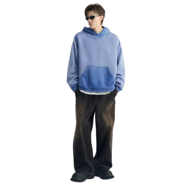 Color-Blocked Hooded Sweatshirt