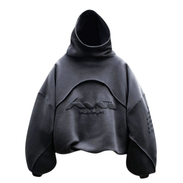 Patchwork Foam Print Hoodie