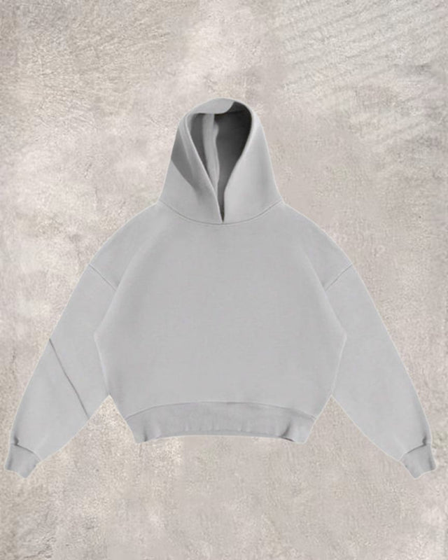 Solid Color Hooded Tracksuit
