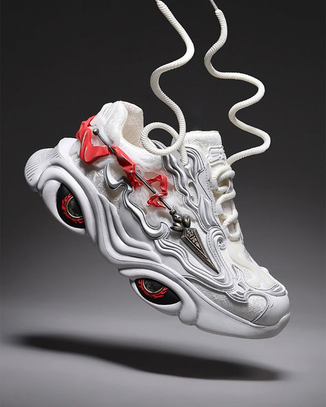 Nezha Chinese Chunky Sneakers – White