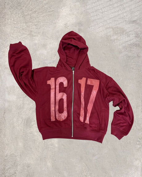Numeric Print Streetwear Hoodie Set