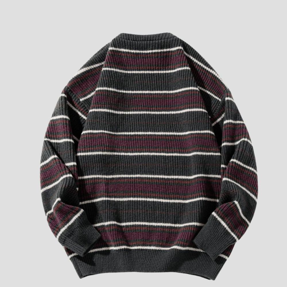 Contrast Stripe Pullover