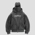 Y2K High Street Loose-Fit Vintage Double-Hood Hoodie