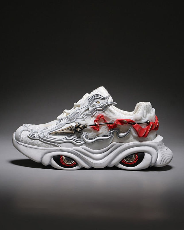 Nezha Chinese Chunky Sneakers – White