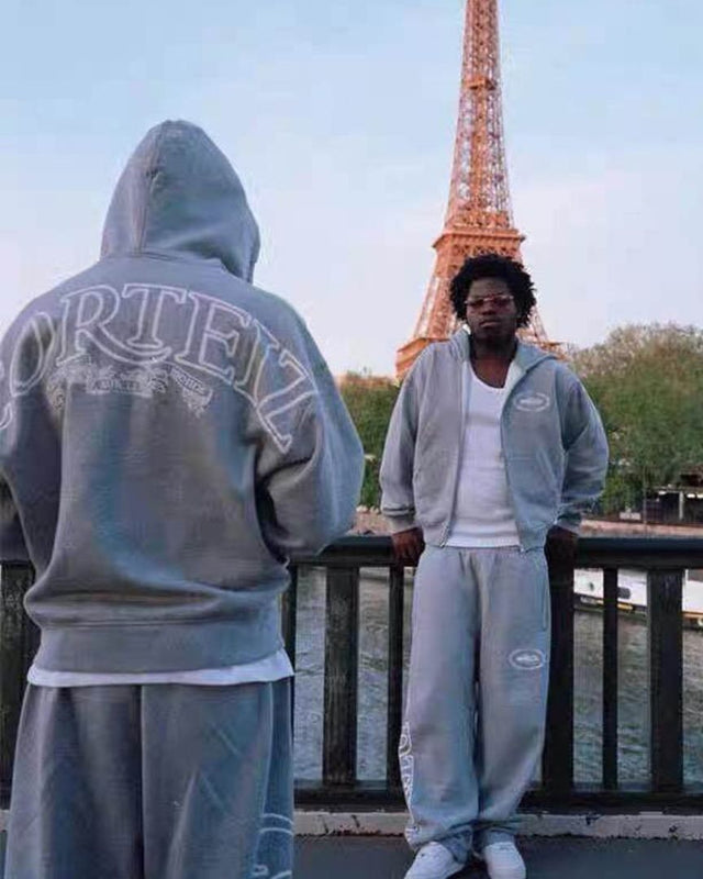 Hip-Hop Letter Print Tracksuit