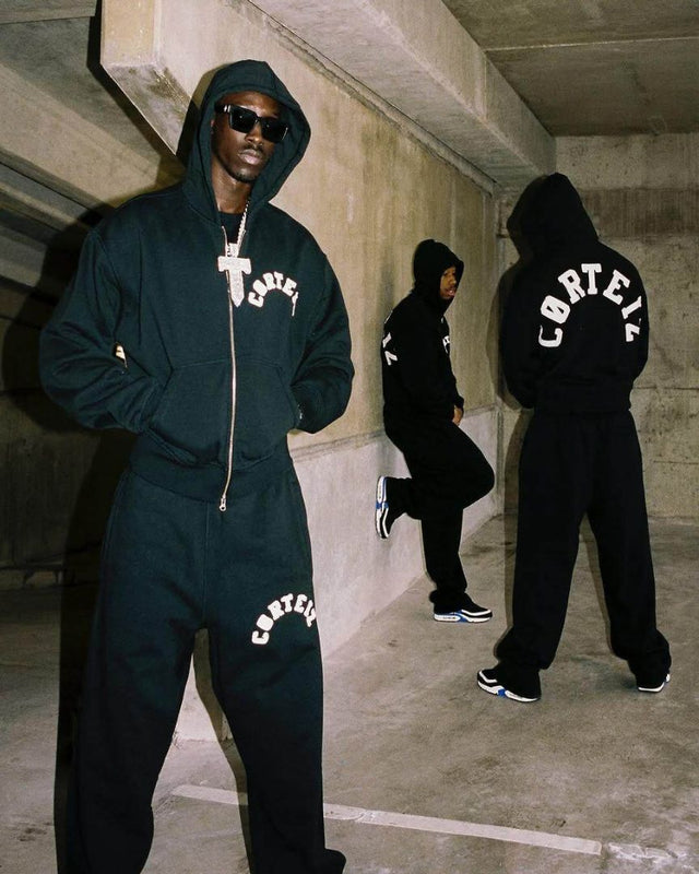 Street Hip-Hop Embroidered Letter Zip-Up Hoodie