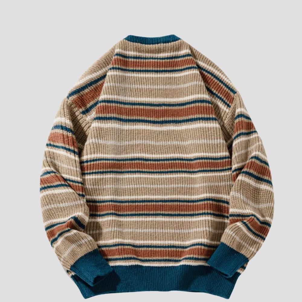Contrast Stripe Pullover