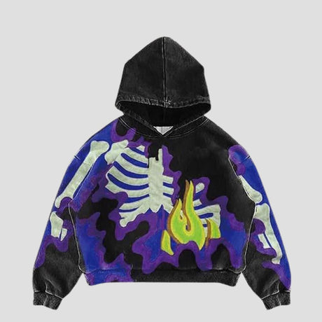 Dark Camo Skeleton Hoodie
