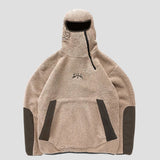 Oversized Hooded Sweatshirt Jacket