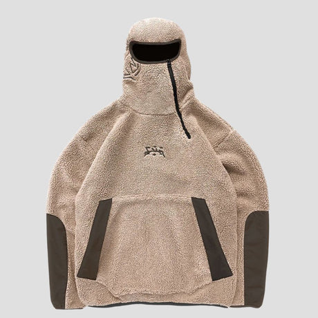 Oversized Hooded Sweatshirt Jacket