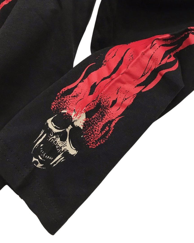 Flame Skull Two-Piece Sweatshirt