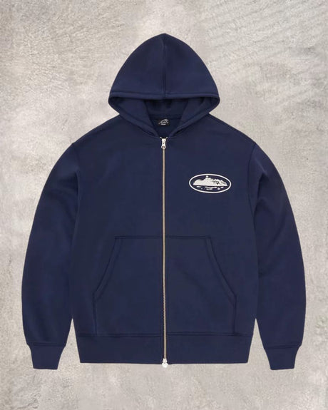 Hip-Hop Puff Print Hooded Tracksuit