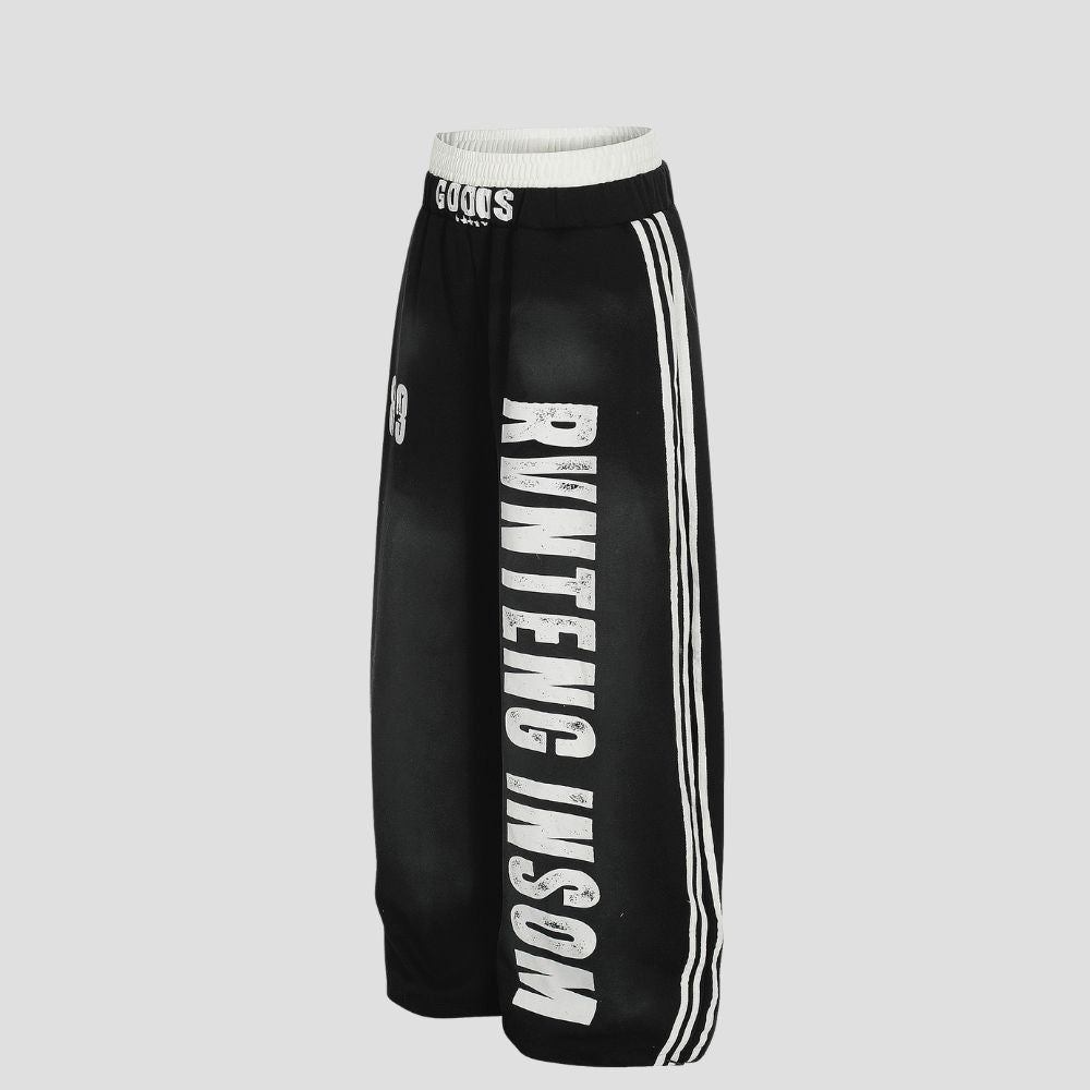 Vintage Tie-Dye Casual Pants