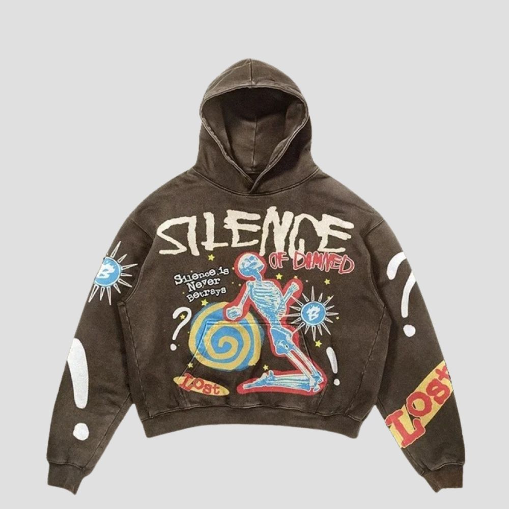 Graffiti Cartoon Graphic Oversized Hoodie