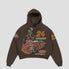 Graffiti Cartoon Graphic Oversized Hoodie