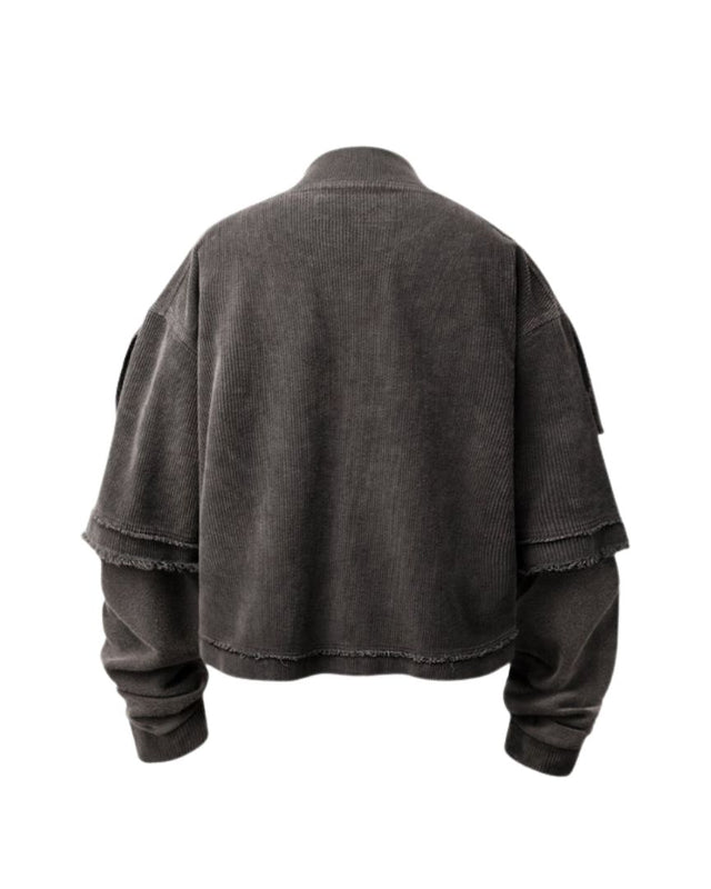 Patchwork Distressed Sweatshirt