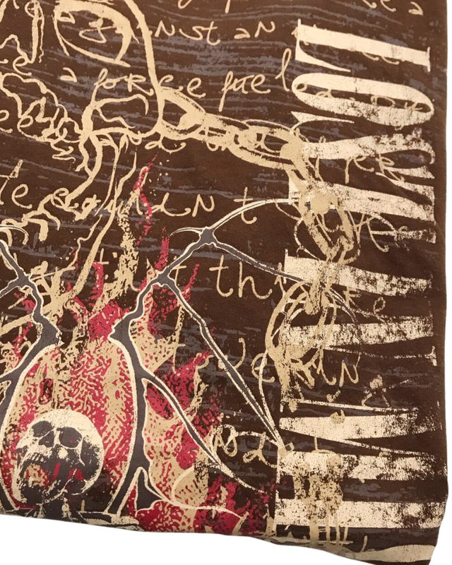 Two-Piece Gradient Skull Sweatshirt