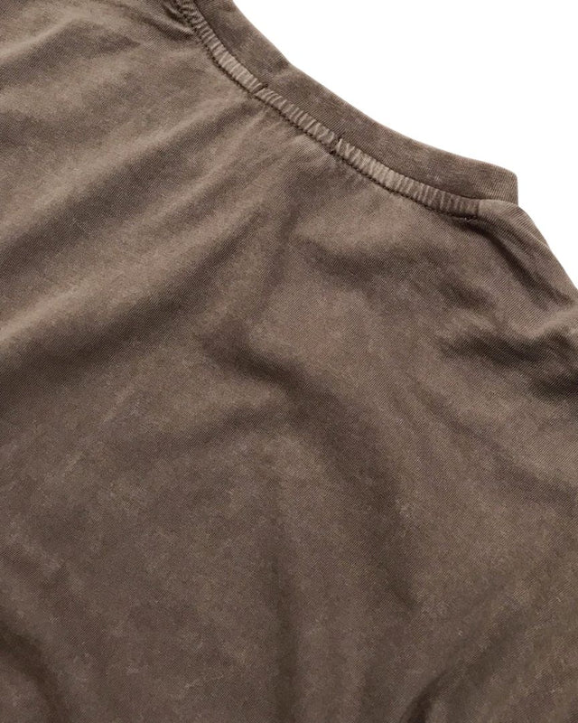 Washed Two-Layer Patchwork Sweatshirt