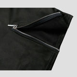 Zip-Decorated High Neck Sweatshirt