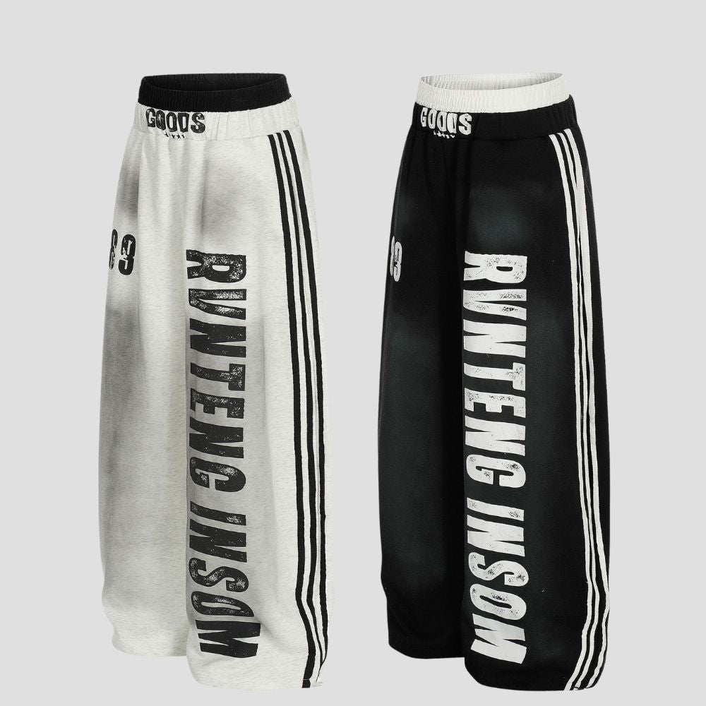 Vintage Tie-Dye Casual Pants