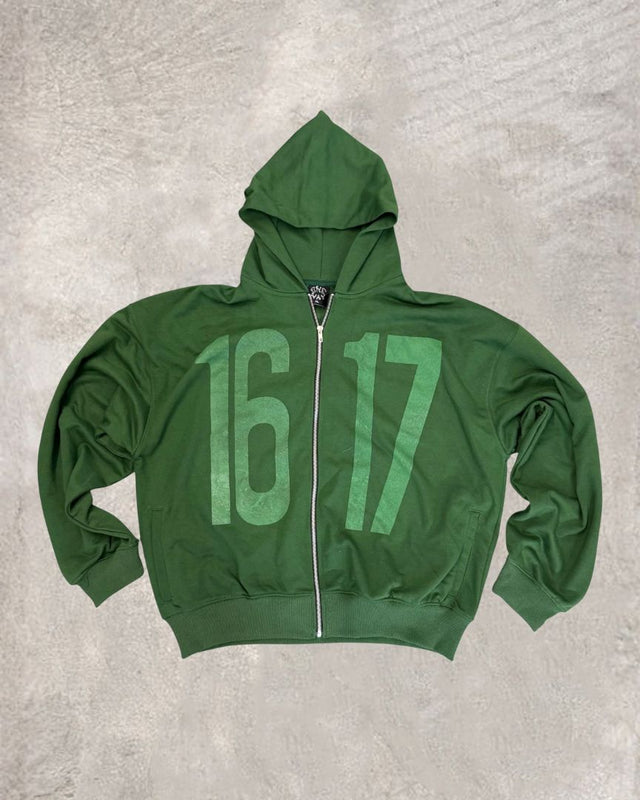 Numeric Print Streetwear Hoodie Set