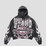 Graffiti Cartoon Graphic Oversized Hoodie