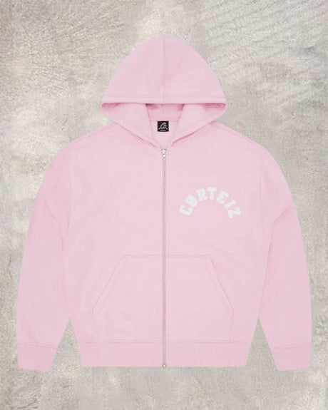 Street Hip-Hop Embroidered Letter Zip-Up Hoodie