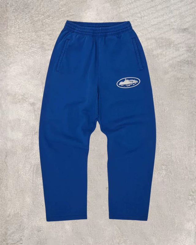 Hip-Hop Puff Print Hooded Tracksuit