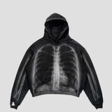 Smoking Skull Graphic Hoodie