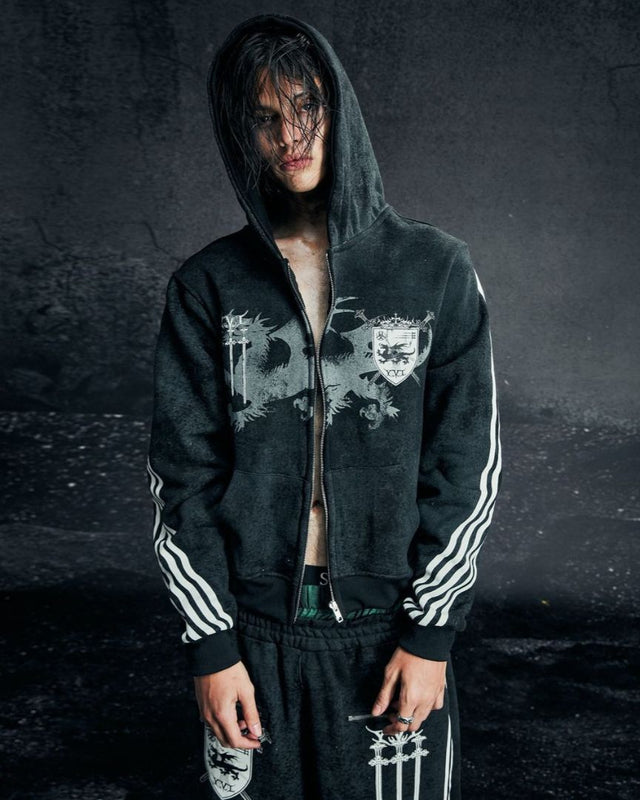 Black Valor Crew Waxed - Hoodzip