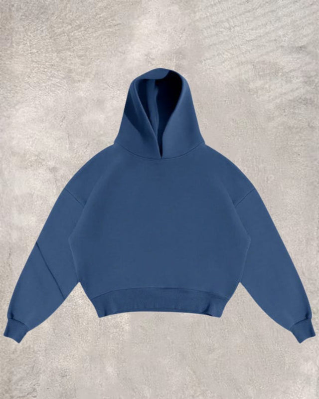 Solid Color Hooded Tracksuit