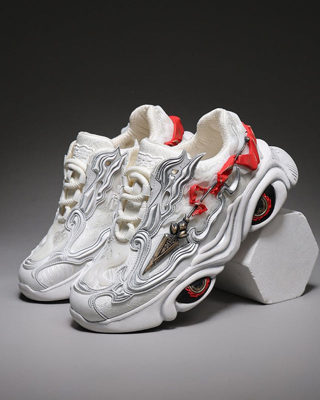 Nezha Chinese Chunky Sneakers – White