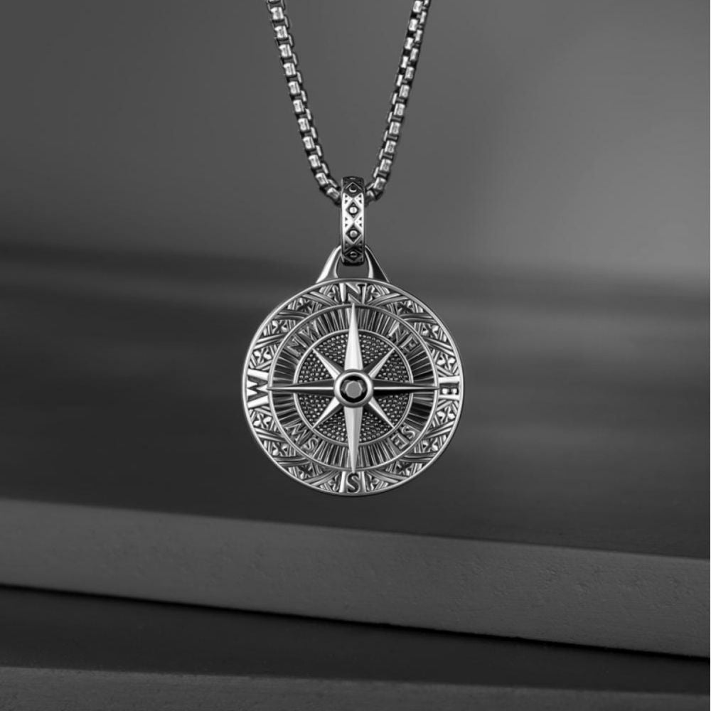 Antique Compass Necklace