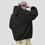 Foam Print Hooded Sweatshirt in gray, perfect for a modern, casual outfit