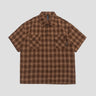 Checked Turn-down Collar Shirt