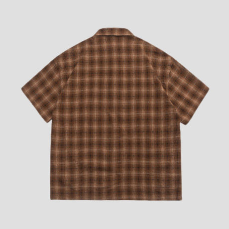 Checked Turn-down Collar Shirt