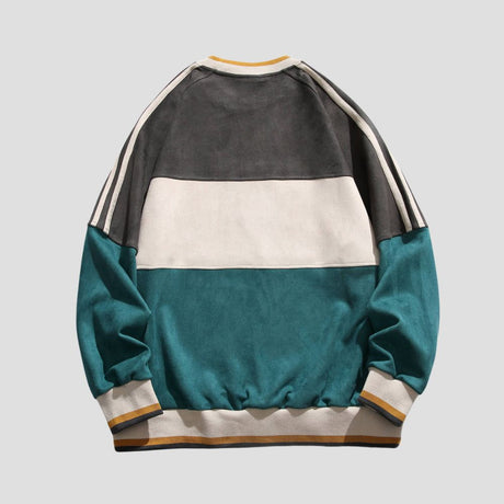 Color-Block Casual Sweatshirt