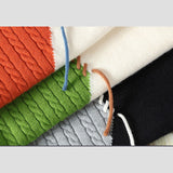 Detail shot of stitching on Color Block Crew Neck Sweater