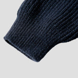 Ribbed hem design for durability and fit on Color Block Patchwork Sweater