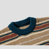 Color-Block Striped Sweater