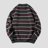 Color-Block Striped Sweater