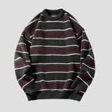 Color-Block Striped Sweater