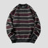 Color-Block Striped Sweater