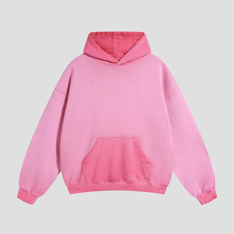 Textured fabric of the color-blocked hooded sweatshirt, emphasizing its softness and comfort.