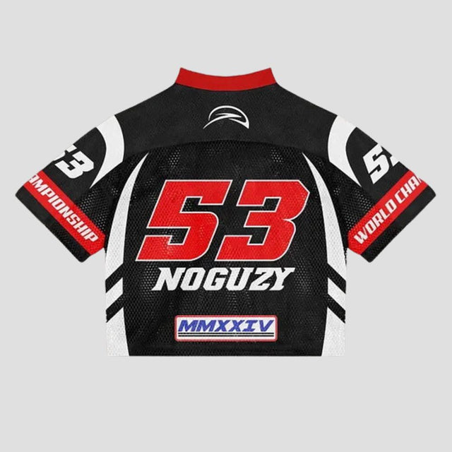 Mesh Colorblock Crop Top