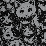 Dark Cat Jacquard Knit Sweater