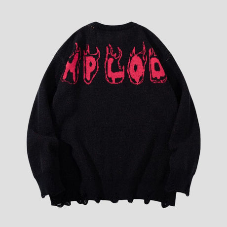 Dark Gothic Skull Sweater