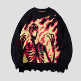 Dark Gothic Skull Sweater
